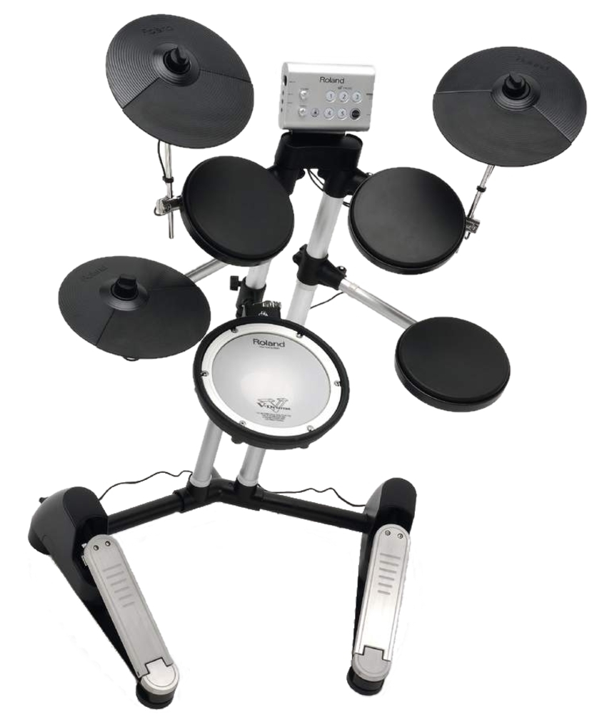 A super-compact, good-sounding practice set.
